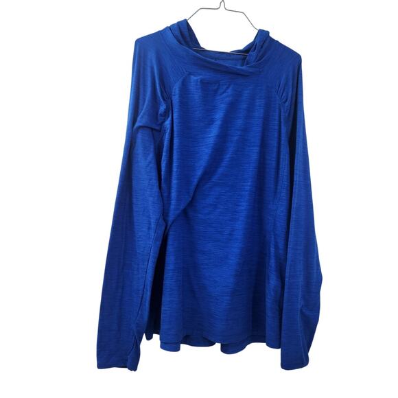 Danskin Now Dri More Blue Hooded Sweatshirt Womens Size XXL Active Workout - Picture 1 of 3